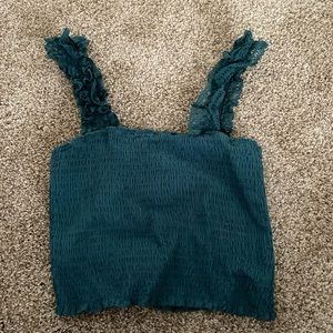 Kendall and Kylie Lace Strapped Smock Tank